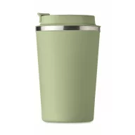   Cana de voiaj, Everestus, 2610E18498, 350 ml, Ø8.8x15.1 cm, Otel inoxidabil, Verde menta