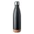 Bidon sport pentru apa, Everestus, 21AUG142, 600 ml, Otel, Pluta, Ø6.5x27 cm, Negru