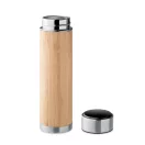 Termos, Everestus, 22FEB1231, 480 ml, Ø6.4x23.5 cm, Otel, Bambus, Natur