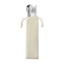 Set tacamuri, 5 piese, Everestus, 22FEB0107, 22.5x7 cm, Otel, Lemn, Bej