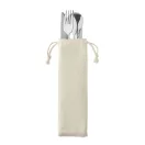 Set tacamuri, 5 piese, Everestus, 22FEB0107, 22.5x7 cm, Otel, Lemn, Bej
