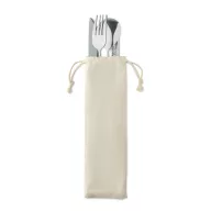   Set tacamuri, 5 piese, Everestus, 22FEB0107, 22.5x7 cm, Otel, Lemn, Bej