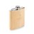 Plosca pentru lichide, Everestus, 22FEB1280, 175 ml, 9x2x11 cm, Bambus, Bej