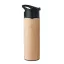 Termos, Everestus, 22FEB1235, 450 ml, 8x24 cm, Otel, Bambus, Natur