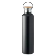   Termos cu perete dublu, Everestus, 18SEP4304, 1000 ml,  Ø8x31.5 cm, Otel, Negru