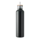 Termos cu perete dublu, Everestus, 18SEP4304, 1000 ml,  Ø8x31.5 cm, Otel, Negru