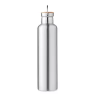   Termos, Everestus, 22FEB1228, 1000 ml, Ø8x31.5 cm, Otel, Bambus, Argintiu