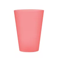   Pahar 300 ml, 2509E15909, Everestus, Ø7.5x10.5 cm, Polipropilena, Rosu transparent