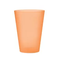   Pahar 300 ml, 2509E15908, Everestus, Ø7.5x10.5 cm, Polipropilena, Portocaliu transparent