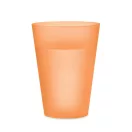 Pahar 300 ml, 2509E15908, Everestus, Ø7.5x10.5 cm, Polipropilena, Portocaliu transparent