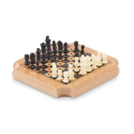   Set jocuri si suport pahare, Everestus, 22FEB0808, 10.6x10.6x7 cm, Pluta, MDF, Natur