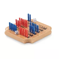   Set jocuri si suport pahare, Everestus, 22FEB0808, 10.6x10.6x7 cm, Pluta, MDF, Natur