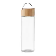   Sticla de apa sport, Everestus, 22FEB1346, 500 ml, Ø6x20.5 cm, Sticla, Bambus, Transparent