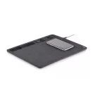 Incarcator wireless mousepad, Everestus, 22FEB1653, 31.5x27.5x0.5 cm, Poliester, Gri