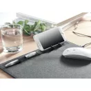 Incarcator wireless mousepad, Everestus, 22FEB1653, 31.5x27.5x0.5 cm, Poliester, Gri