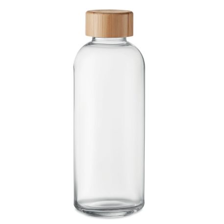 Sticla de apa sport, Everestus, 22FEB1343, 650 ml, Ø7x21 cm, Sticla, Bambus, Transparent