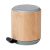 Boxa portabila wireless 5.0, Everestus, 22FEB1542, Ø6.8x8.1 cm, Bambus, ABS, Natur