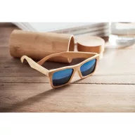   Ochelari de soare, Everestus, 22FEB0243, 13.5x4x14.5 cm, Bambus, Natur