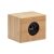 Boxa portabila wireless 5.0, Everestus, 22FEB1538, 10x7.9x8.2 cm, Bambus, Natur