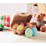   Set 6 crete cu forma de ou in cutie, Everestus, 22FEB0693, 15x10x7 cm, Carton, Bej