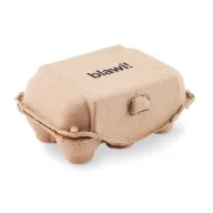   Set 6 crete cu forma de ou in cutie, Everestus, 22FEB0693, 15x10x7 cm, Carton, Bej