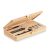 Set scule in cutie, Everestus, 22FEB0183, 19.5x11.8x3 cm, Bambus, Natur