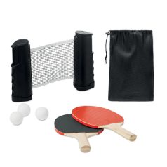   Set tenis de masa, Everestus, 22FEB0807, 30x22 cm, Poliester, Negru