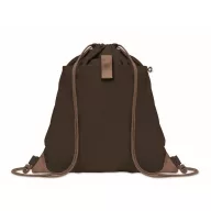   Saculet cu snur, 2410E23052, Everestus, 38 x 42 cm, Bumbac, Maro ciocolata