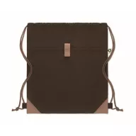   Saculet cu snur, 2410E23052, Everestus, 38 x 42 cm, Bumbac, Maro ciocolata