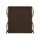 Saculet cu snur, 2410E23052, Everestus, 38 x 42 cm, Bumbac, Maro ciocolata