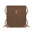 Saculet cu snur, 2410E23054, Everestus, 38 x 42 cm, Bumbac, Maro