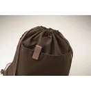 Saculet cu snur, 2410E23054, Everestus, 38 x 42 cm, Bumbac, Maro