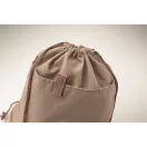 Saculet cu snur, 2410E23053, Everestus, 38 x 42 cm, Bumbac, Maro franghie