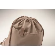   Saculet cu snur, 2410E23053, Everestus, 38 x 42 cm, Bumbac, Maro franghie
