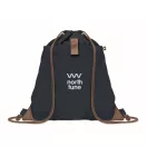 Saculet cu snur, 2410E23051, Everestus, 38 x 42 cm, Bumbac, Albastru marin francez