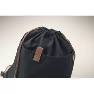   Saculet cu snur, 2410E23051, Everestus, 38 x 42 cm, Bumbac, Albastru marin francez