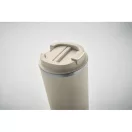 Cana de voiaj cu perete dublu, Everestus, 18SEP3150, 510 ml,  Ø8.5x17 cm, Otel, Bej
