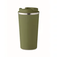   Cana de voiaj, Everestus, 2610E18501, 510 ml, Ø8.5x17 cm, Otel inoxidabil, Verde inchis