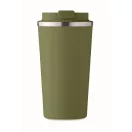Cana de voiaj, Everestus, 2610E18501, 510 ml, Ø8.5x17 cm, Otel inoxidabil, Verde inchis