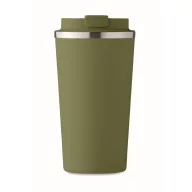   Cana de voiaj, Everestus, 2610E18501, 510 ml, Ø8.5x17 cm, Otel inoxidabil, Verde inchis