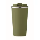 Cana de voiaj, Everestus, 2610E18501, 510 ml, Ø8.5x17 cm, Otel inoxidabil, Verde inchis
