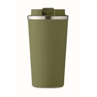   Cana de voiaj, Everestus, 2610E18501, 510 ml, Ø8.5x17 cm, Otel inoxidabil, Verde inchis