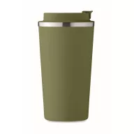   Cana de voiaj, Everestus, 2610E18501, 510 ml, Ø8.5x17 cm, Otel inoxidabil, Verde inchis