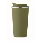 Cana de voiaj, Everestus, 2610E18501, 510 ml, Ø8.5x17 cm, Otel inoxidabil, Verde inchis