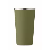   Cana de voiaj, Everestus, 2610E18501, 510 ml, Ø8.5x17 cm, Otel inoxidabil, Verde inchis
