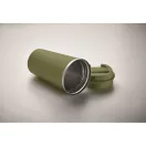Cana de voiaj, Everestus, 2610E18501, 510 ml, Ø8.5x17 cm, Otel inoxidabil, Verde inchis