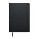 Agenda, Everestus, 42FEB231468, A5, Dictando, Coperta cu elastic, 100 file, 21x14x1.2 cm, Hartie, Negru