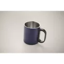 Cana cu perete dublu, Everestus, 18SEP4202, 300 ml, 11x8.5 cm, Otel, Albastru inchis