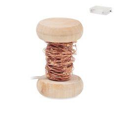   Sir de lumini cu led-uri de 5 metri, Everestus, 18SEP4420,  Ø3.5x6.2 cm, Lemn, Natur