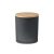 Lumanare ceara vegetala 120g, Everestus, 18SEP2464, 8.5x8.5x11 cm, Sticla, Bambus, Negru